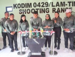 Kodim 0429/Lampung Timur meresmikan lapangan tembak baru pada Kamis (12/6/2025)