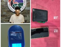Sat Narkoba Polres Lamtim Mengamankan Seorang Tersangka penyalahguna narkotika.