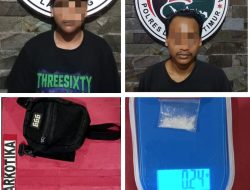 Berhasil mengamankan dua Tersangka dalam Penyalahgunaan Narkotika.