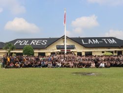 Polres Lampung Timur Gelar Simulasi Sispam Kota