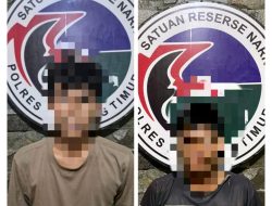 Sat Res Narkoba Polres Lampung Timur Amankan 2 Pelaku Penyalahgunaan Narkotika