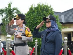 Ditengah Hujan, Polres Lampung Timur Tetap Gelar Apel Ops Lilin Krakatau 2025